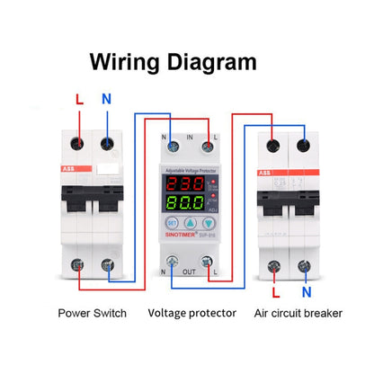 SINOTIMER SVP-916 Adjustable Self-resetting Over-voltage Under-voltage Protector, Current: 80A - Consumer Electronics by SINOTIMER | Online Shopping UK | buy2fix