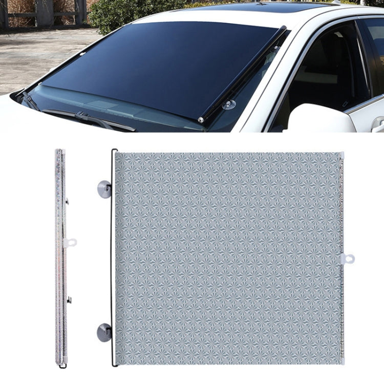 2 PCS Suction Cup Car Shade Curtain Window Telescopic Roller Blind, Size: 50x125cm Silver Laser - In Car by buy2fix | Online Shopping UK | buy2fix