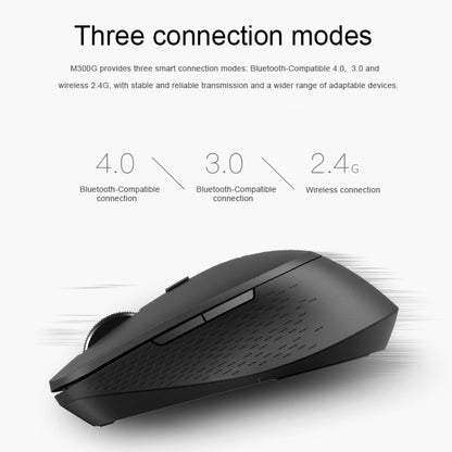 Rapoo M300G 1600DPI 3 Keys Laptop Office Silent Wireless Bluetooth Mouse(Deep Gray) - Wireless Mice by Rapoo | Online Shopping UK | buy2fix