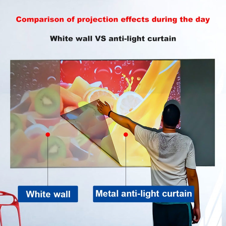 Folding Metal Anti-Light HD Projection Curtain, Size: 84 inch 16:9 186x105cm - Consumer Electronics by buy2fix | Online Shopping UK | buy2fix