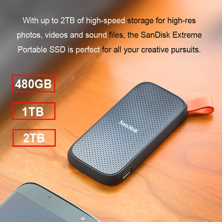 SanDisk E30 High Speed Compact USB3.2 Mobile SSD Solid State Drive, Capacity: 1TB - External Solid State Drives by SanDisk | Online Shopping UK | buy2fix