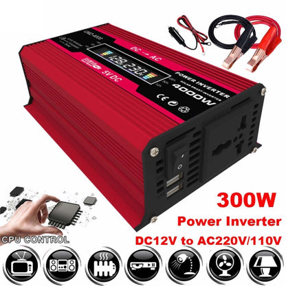 Solar Power System Inverters+30A Controller+18W 18V Solar Panel, Specification: Black 12V To 110V - Charger by buy2fix | Online Shopping UK | buy2fix