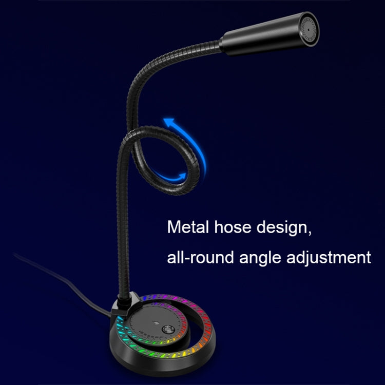 RGB Lighting Effect Computer Desktop Microphone(F3) - Consumer Electronics by buy2fix | Online Shopping UK | buy2fix