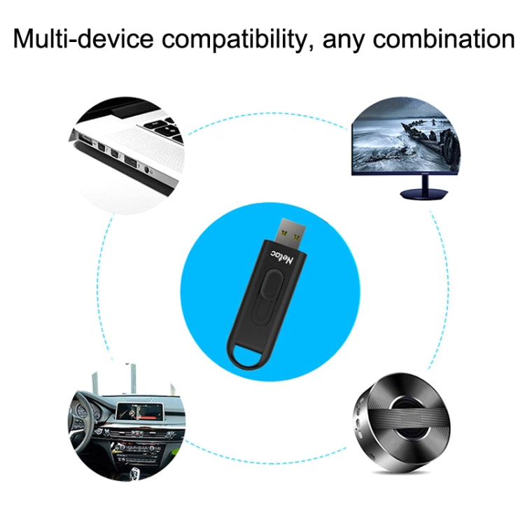 Netac U309 High Speed USB3.0 Push-Pull Encrypted USB Flash Drive, Capacity: 64GB - USB Flash Drives by Netac | Online Shopping UK | buy2fix