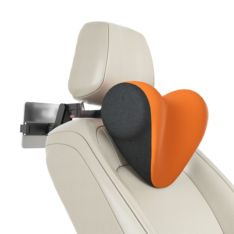 A09 Car Seat Headrest Memory Foam Comfortable Neck Pillow, Style: With Stand  (Orange) - In Car by buy2fix | Online Shopping UK | buy2fix