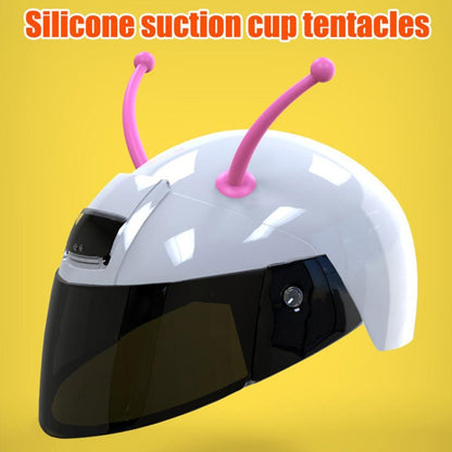 4PCS Motorcycle Helmet Soft Silicone Tentacle Sucker Decoration(Light Pink) - In Car by buy2fix | Online Shopping UK | buy2fix