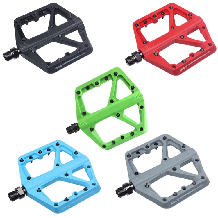 RACEWORK RK66 Mountain Bike Nylon Fiber Pedals(Red) - Pedals by RACEWORK | Online Shopping UK | buy2fix