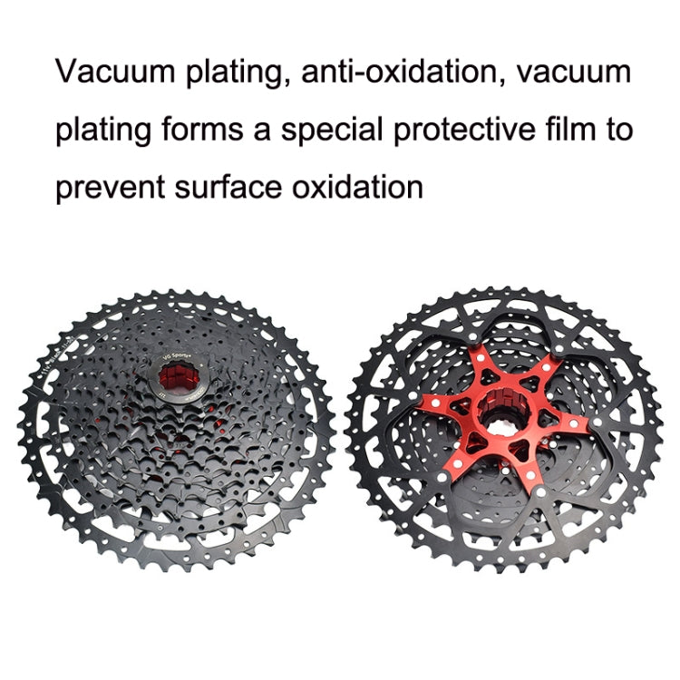 VG Sports Split Mountain Bike Lightweight Cassette Flywheel, Style: 12 Speed 52T (Black) - Outdoor & Sports by VG Sports | Online Shopping UK | buy2fix