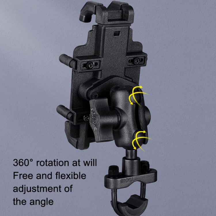 SMNU SM008 Motorcycle Aluminum Alloy Polyclaw Phone Bracket(L-type Installation) - In Car by SMNU | Online Shopping UK | buy2fix