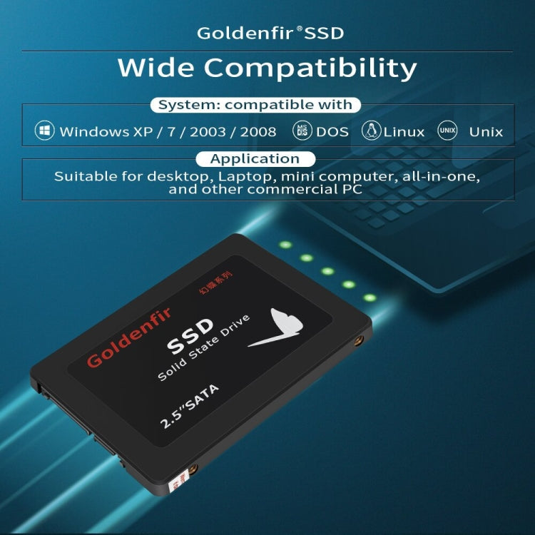 Goldenfir T650 Computer Solid State Drive, Flash Architecture: TLC, Capacity: 480GB - External Solid State Drives by Goldenfir | Online Shopping UK | buy2fix