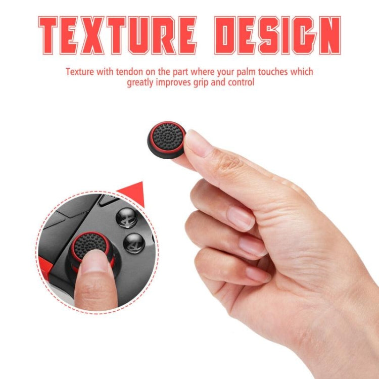 10 PCS Gamepad Silicone Luminous Button Cap Rocker Cap For PS5/PS4/PS3/ONE/360/PRO/series X/S(Transparent Black Circle) - Cases by buy2fix | Online Shopping UK | buy2fix