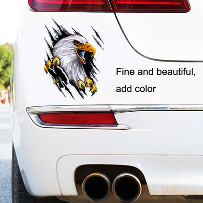 Tear Eagle 3D Car Sticker Scratch Covering Body Pull Flower Sticker, Style: Left (28.5x38cm) - In Car by buy2fix | Online Shopping UK | buy2fix