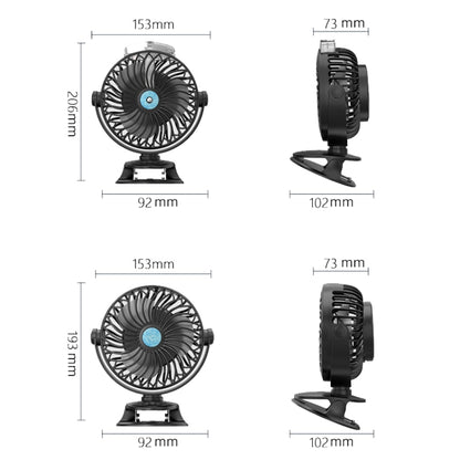 USB Charging Desktop Clip Style Cooling Fan, Spec: Spray (Blue) - Consumer Electronics by buy2fix | Online Shopping UK | buy2fix