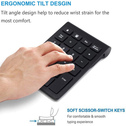 BT304 22 Keys Laptop Mini Wireless Keyboard, Spec: Bluetooth (Gold) - Wireless Keyboard by buy2fix | Online Shopping UK | buy2fix