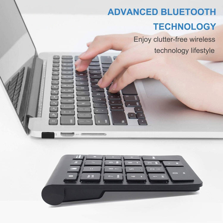 BT304 22 Keys Laptop Mini Wireless Keyboard, Spec: 2.4G (Silver Black) - Wireless Keyboard by buy2fix | Online Shopping UK | buy2fix