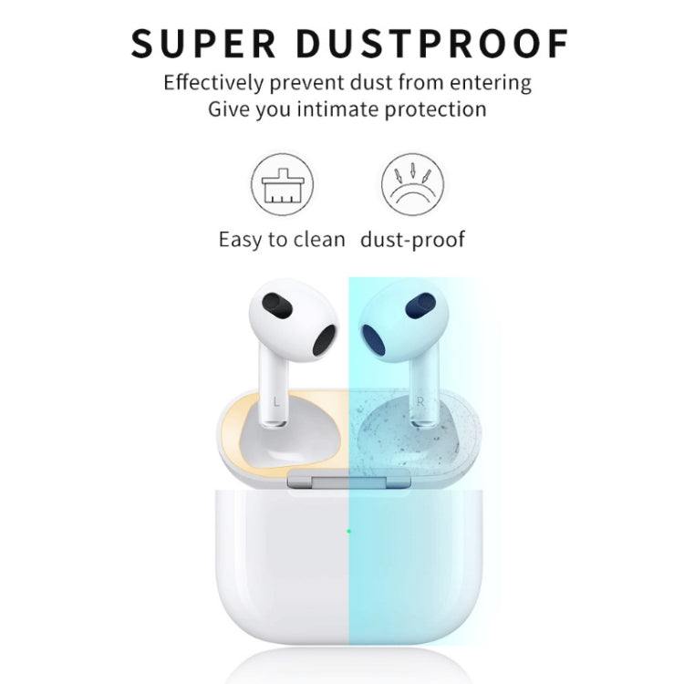 2 PCS Headphone Inner Cover Sticker Dustproof Protective Film For Airpods 3(Purple) - Protective Sticker by buy2fix | Online Shopping UK | buy2fix