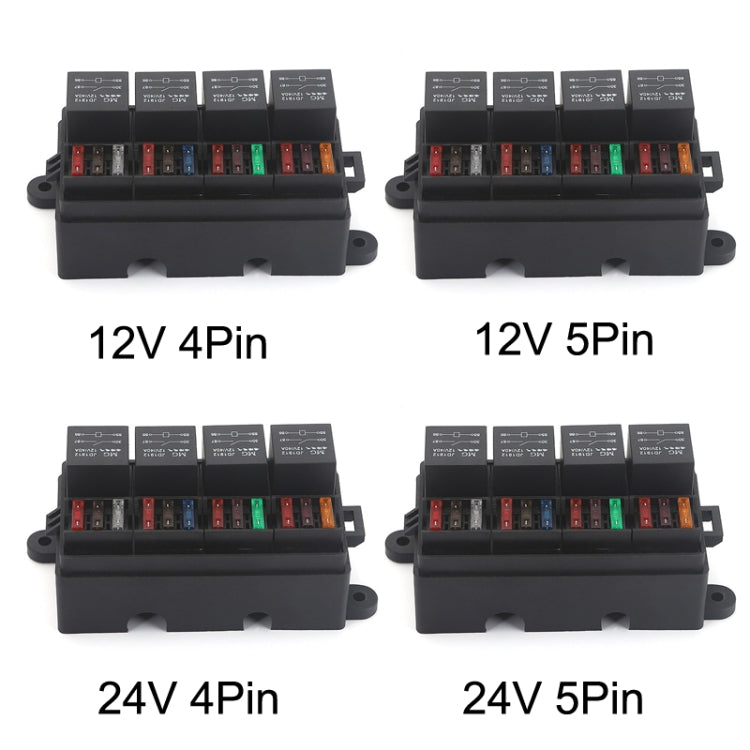 TF008-10 12V 5Pin Relay Car RV Radiography Sound Modified Electromagnetic Insurance Box - In Car by buy2fix | Online Shopping UK | buy2fix