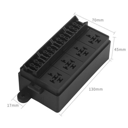 TF008-10 12V 5Pin Relay Car RV Radiography Sound Modified Electromagnetic Insurance Box - In Car by buy2fix | Online Shopping UK | buy2fix