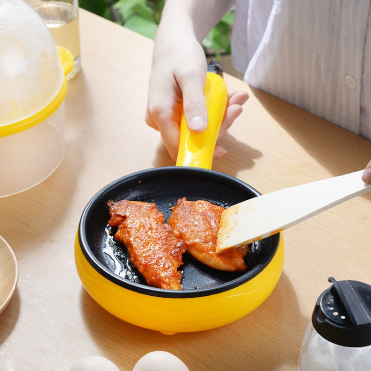 350W Electric Egg Omelette Cooker Frying Pan Steamer Cooker,EU Plug,Style: Pan+Wood Shovel Yellow - Home & Garden by buy2fix | Online Shopping UK | buy2fix