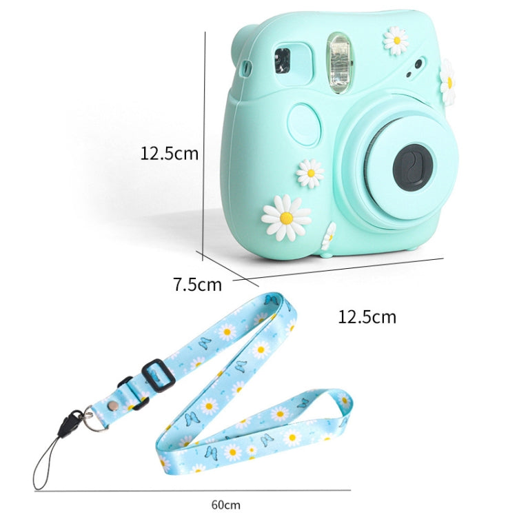 CAIUL Daisy Camera Silicone Case Protective Soft Case For FUJIFILM Instax Mini7+(Blue) - Camera Accessories by CAIUL | Online Shopping UK | buy2fix