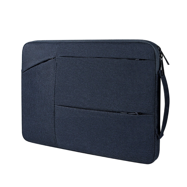 ST02 Large-capacity Waterproof Shock-absorbing Laptop Handbag, Size: 15.6 inches(Navy Blue) - 15.6 - 17 inch by buy2fix | Online Shopping UK | buy2fix