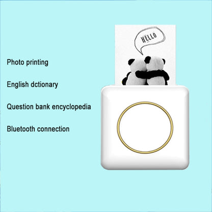 Mini Student Wrong Question Bluetooth Thermal Printer(White) - Consumer Electronics by buy2fix | Online Shopping UK | buy2fix
