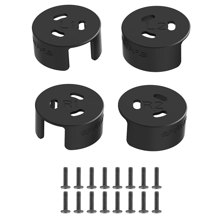 4 PCS / Set Sunnylife AT-MD475 Dust-proof Waterproof Aluminum Alloy Motor Cover For DJI Avata(Black) - Other by buy2fix | Online Shopping UK | buy2fix