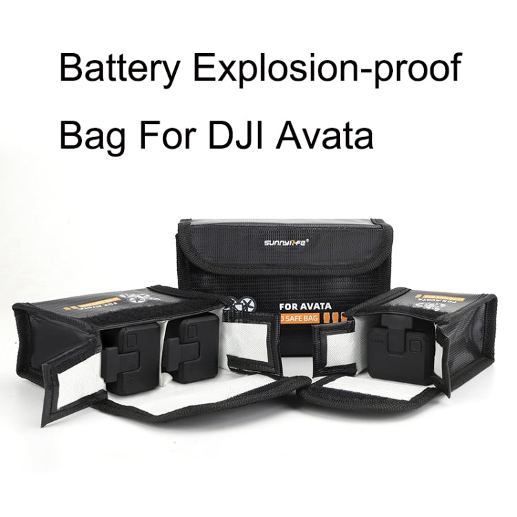 Sunnylife AT-DC477 Put 1 Battery Battery Explosion-proof Bag For DJI Avata - DJI & GoPro Accessories by buy2fix | Online Shopping UK | buy2fix
