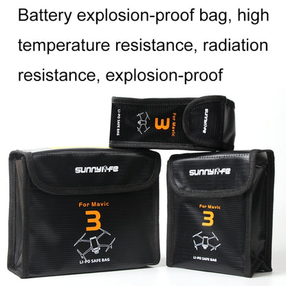 For Mavic 3 Sunnylife M3-DC104 Battery Safe Storage Explosion-proof Bags - Backpacks & Bags by Sunnylife | Online Shopping UK | buy2fix