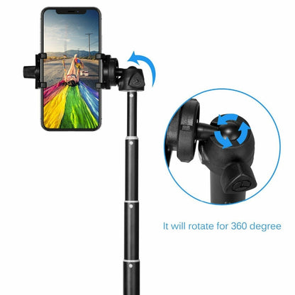 YUNTENG 9928N Mobile Phone Selfie Rod Tripod With Bluetooth Remote Control(23-120cm Black) - Consumer Electronics by YUNTENG | Online Shopping UK | buy2fix