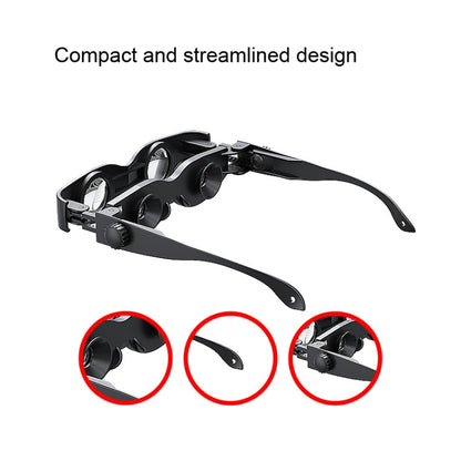 DM0125 3X Fishing Binoculars Adjustable Focus Glass Type Binoculars With Tricolour  Lens - Binoculars by buy2fix | Online Shopping UK | buy2fix