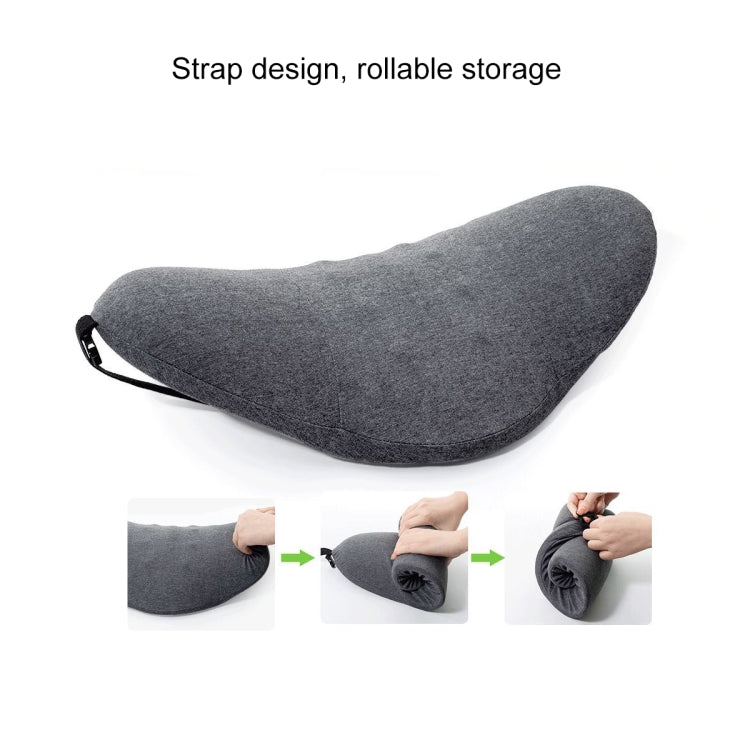 Memory Foam Lumbar Spine Cushion Pregnant Women Sleeping Lumbar Pillow(Dark Gray Crescent) - Home & Garden by buy2fix | Online Shopping UK | buy2fix