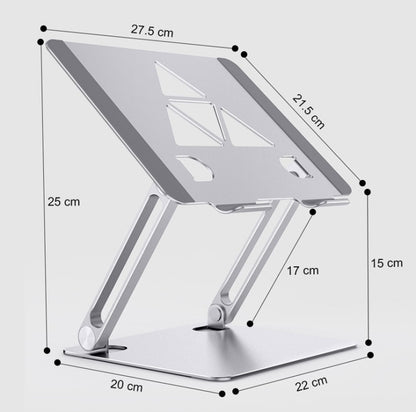 Aluminum Laptop Tablet Stand Foldable Elevated Cooling Rack,Style: Triangle  Deep Gray - Computer & Networking by buy2fix | Online Shopping UK | buy2fix