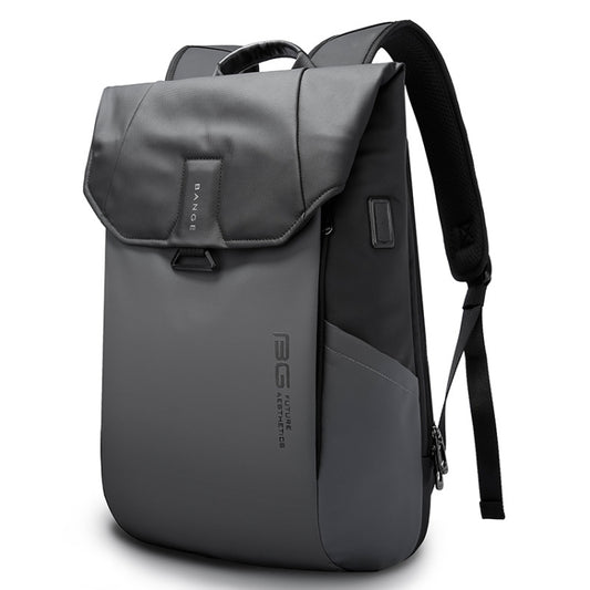 BANGE BG-2575  Anti theft Waterproof Laptop Backpack 15.6 Inch Daily Work Business Backpack(Grey) - Backpack by BANGE | Online Shopping UK | buy2fix