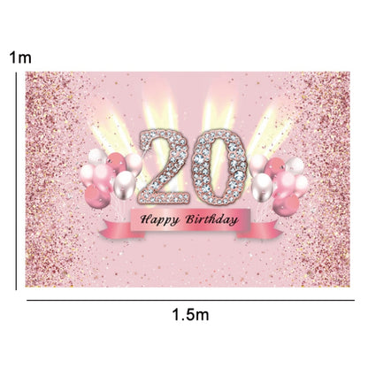 1.5x1m Cartoon Digital Birthday Balloon Party Scene Photographic Backdrop(Mdt11367) - Camera Accessories by buy2fix | Online Shopping UK | buy2fix