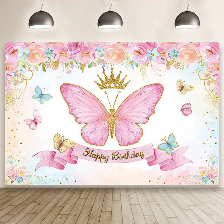 1.5m x 1m Butterfly Pattern Photography Backdrop Birthday Party Decoration Background Cloth(MDN11756) - Camera Accessories by buy2fix | Online Shopping UK | buy2fix