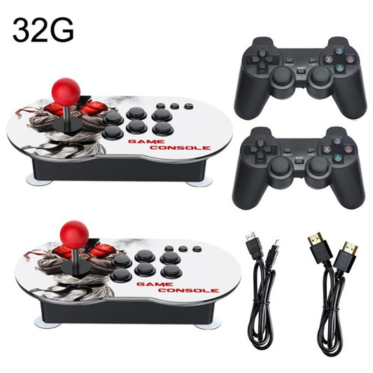 MANTE1 MT6 TV Console Game Joystick Turret HD 4K Game 4 Persons 32G Separating Machine+Wireless Handle+Splitter - Pocket Console by MANTE1 | Online Shopping UK | buy2fix