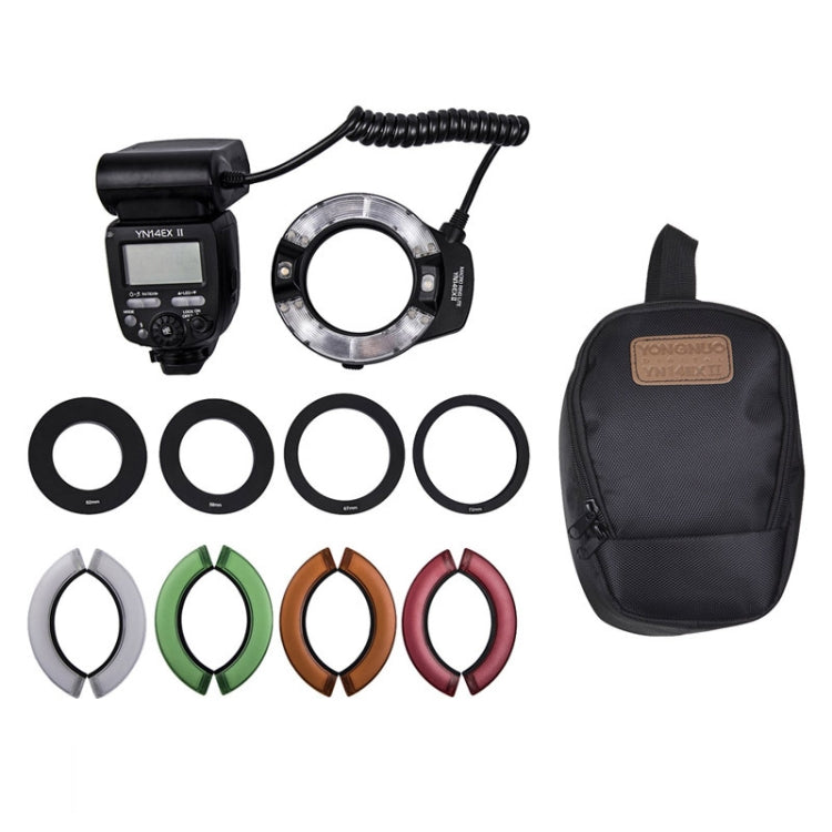 For Canon TTL Oral Insect Insect Teeth Ring Light YONGNUO YN-14EX II Macro Ring Flash Speedlite - Ring Light Flashes by YONGNUO | Online Shopping UK | buy2fix