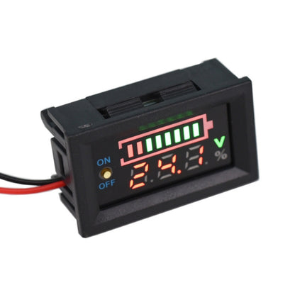 229TY 6-30V Electric Car Lithium Battery Voltage Power Meter Display Switch - Consumer Electronics by buy2fix | Online Shopping UK | buy2fix