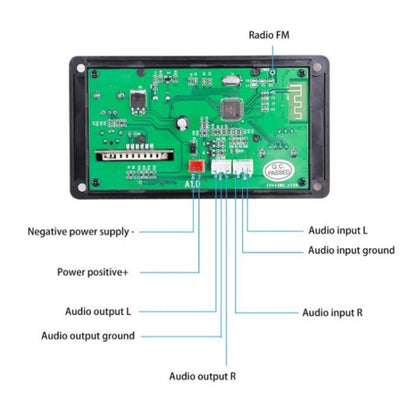 D006BT Bluetooth MP3 Decoder U Disk Playback Audio Amplifier Board(Large RC) - Consumer Electronics by buy2fix | Online Shopping UK | buy2fix