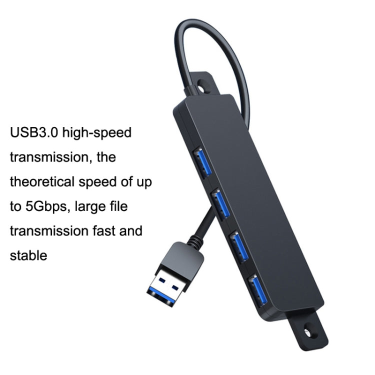 HS080-R USB3.0 120cm 4 Ports Collection High Speed HUB Extensors - USB 3.0 HUB by buy2fix | Online Shopping UK | buy2fix