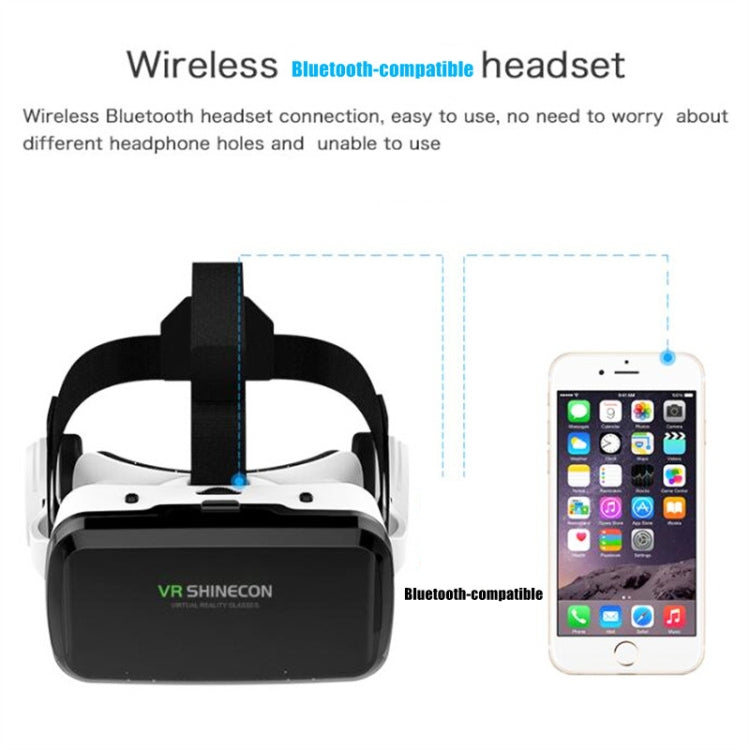 VRSHINECON G04BS+B01 Handle 3D Virtual Reality Helmet VR Glasses With Bluetooth Headset - Consumer Electronics by VRSHINECON | Online Shopping UK | buy2fix