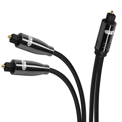 EMK 1 to 2 Audio Optical Digital Cable(1.5m+1m) -  by EMK | Online Shopping UK | buy2fix