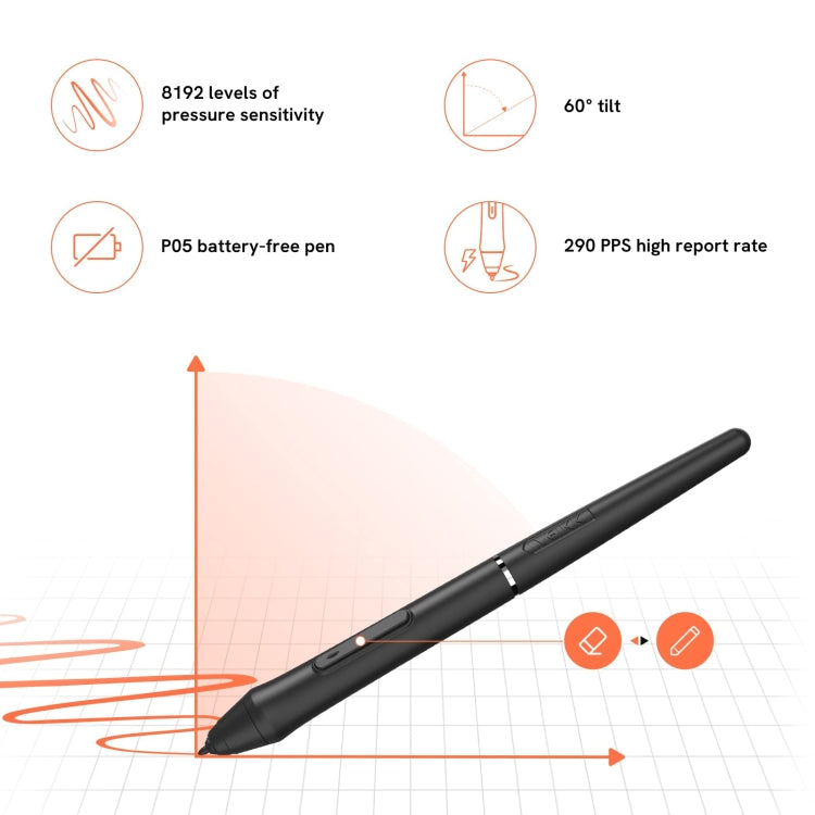 VEIKK VO1060 Digital Drawing Board Handwriting Board With Passive Wireless Pen -  by VEIKK | Online Shopping UK | buy2fix