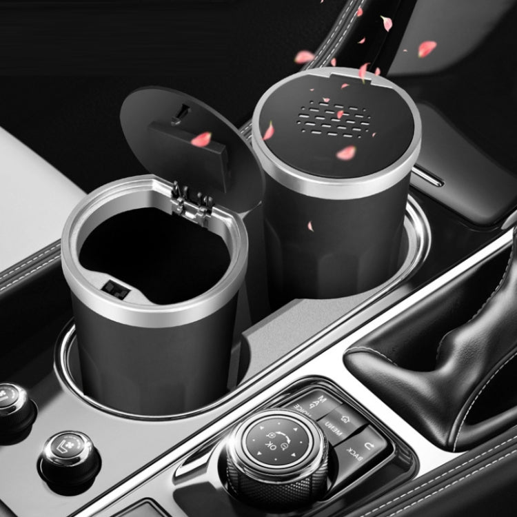 Car Storage Tube Cup Holder Miscellaneous Trash Can With Aroma Diffuser(Black) - In Car by buy2fix | Online Shopping UK | buy2fix