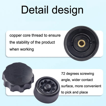 M6 Copper Nut Ant-theft Knob Motorcycle Mobile Phone Navigation Bracket Ant-theft Accessories(Black) - In Car by buy2fix | Online Shopping UK | buy2fix