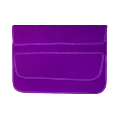 12 Inch Neoprene Laptop Lining Bag Horizontal Section Flap Clutch Bag(Purple) - 12.1 inch by buy2fix | Online Shopping UK | buy2fix