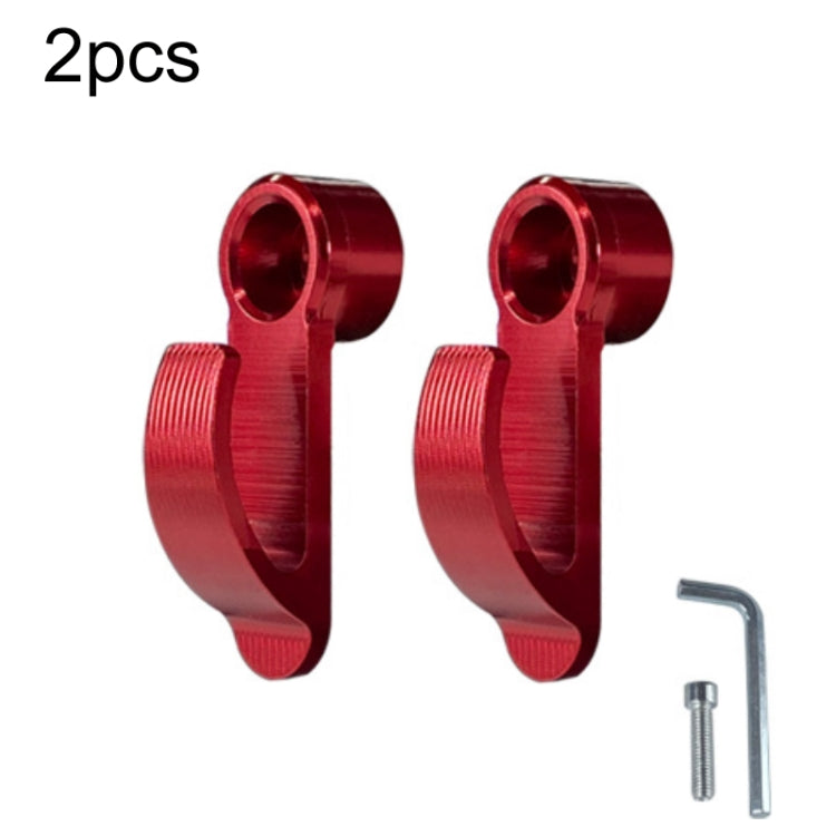 2pcs Motorcycle Modified Helmet Hook Scooter Side Storage Hook(Red) - In Car by buy2fix | Online Shopping UK | buy2fix