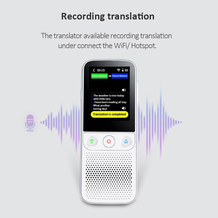 T10Pro Wifi Artificial Intelligence Photo / Recording Translating Machine Supports 138 Languages(Black) - Consumer Electronics by buy2fix | Online Shopping UK | buy2fix