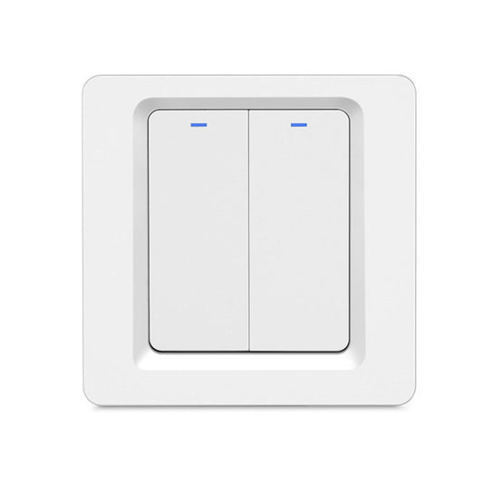 Tuya ZigBee Smart Single-fire Zero-fire Sharing Switch Phone Control Voice Panel EU Plug, Spec: 2 Buttons - Consumer Electronics by buy2fix | Online Shopping UK | buy2fix